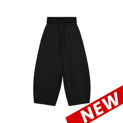 Yeezaa Fold over Sweatpants for Women 85% Cotton Fitness Clothing Wide Leg Trousers with Pockets High Waisted Drawstring Baggy Sweat Pant 2026 Fall Winter Fashion Clothing