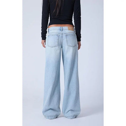 Pacsun Women'S Kaia Ultimate Low Rise Baggy Jeans Light Blue Wash