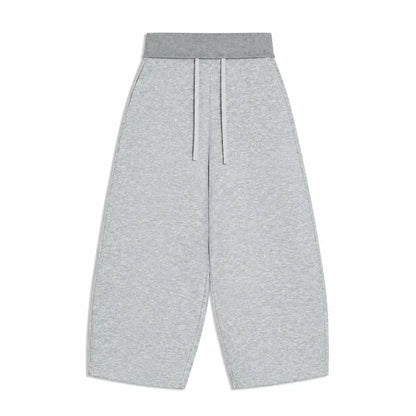 Yeezaa Fold over Sweatpants for Women 85% Cotton Fitness Clothing Wide Leg Trousers with Pockets High Waisted Drawstring Baggy Sweat Pant 2026 Fall Winter Fashion Clothing