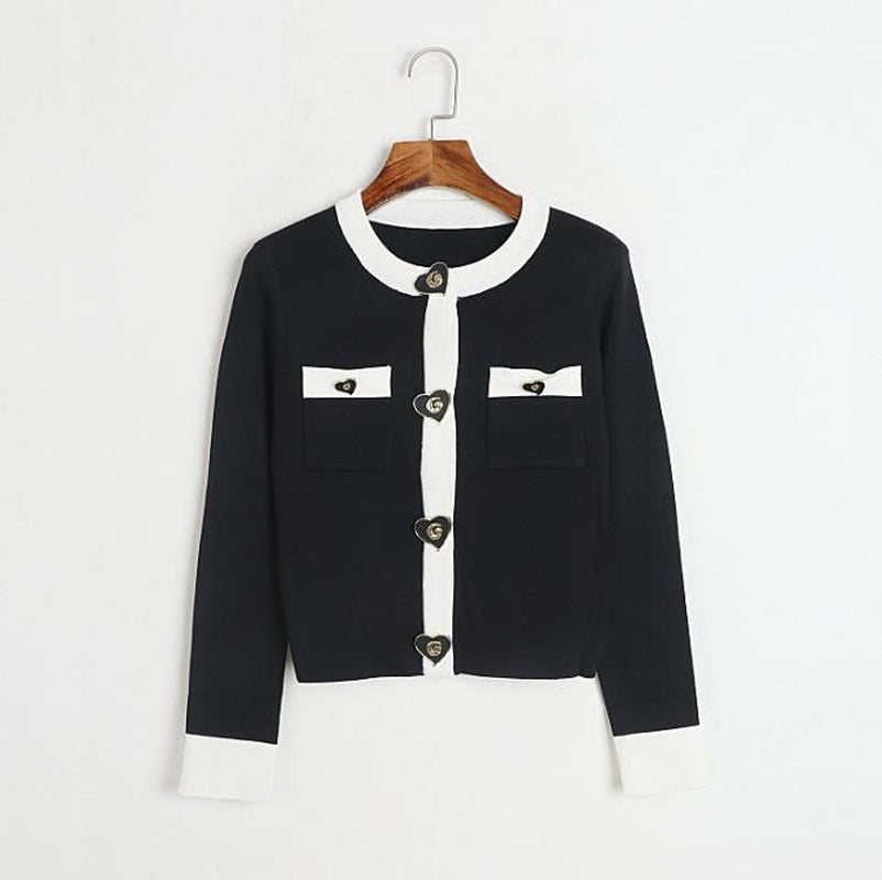 613 2025 Runway Spring Summer Brand Same Style Sweater Long Sleeve Crew Neck White Black Pullover Fashion Womens Clothes High Quality Womens Dl