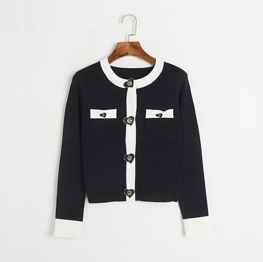 613 2025 Runway Spring Summer Brand Same Style Sweater Long Sleeve Crew Neck White Black Pullover Fashion Womens Clothes High Quality Womens Dl