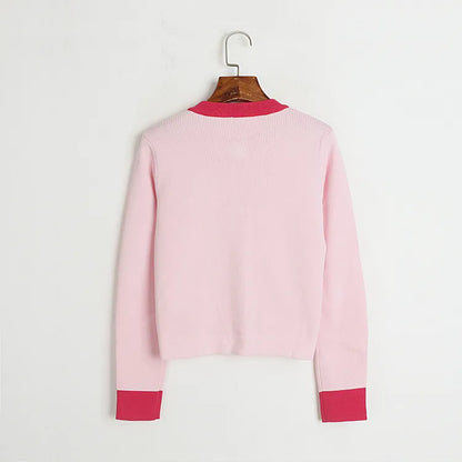613 2025 Runway Spring Summer Brand Same Style Sweater Long Sleeve Crew Neck White Black Pullover Fashion Womens Clothes High Quality Womens Dl